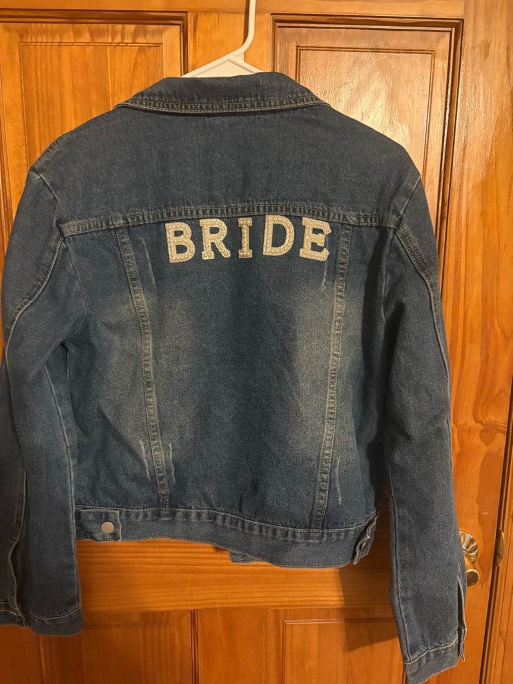 Weddington Way Blue Denim Jacket with 'BRIDE' Lettering